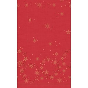 Duni tafelkleed Star Shine Red 138x220 cm