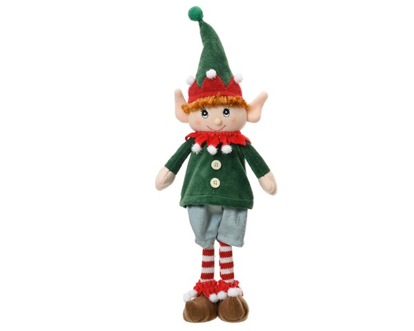 Elf jongen polyester 42 cm groen