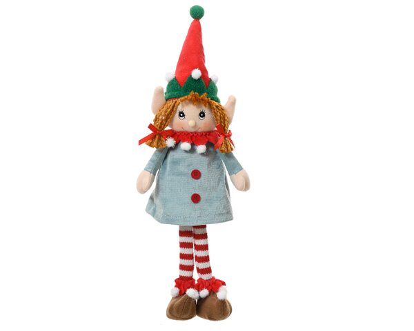 Elf meisje polyester 42 cm blauw