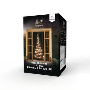 Fairybell deur 210 cm 120 led warm wit