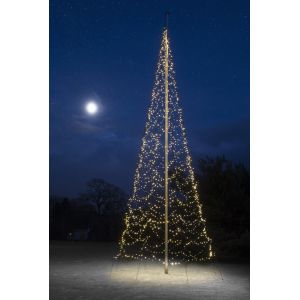 Fairybell vlaggenmast 10 meter 2000 lampjes warm wit - afbeelding 2