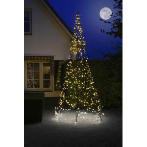 Fairybell vlaggenmast 4 meter 640 lampjes warm wit - afbeelding 1