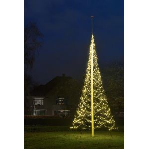 Fairybell vlaggenmast 7 meter 1500 lampjes warm wit