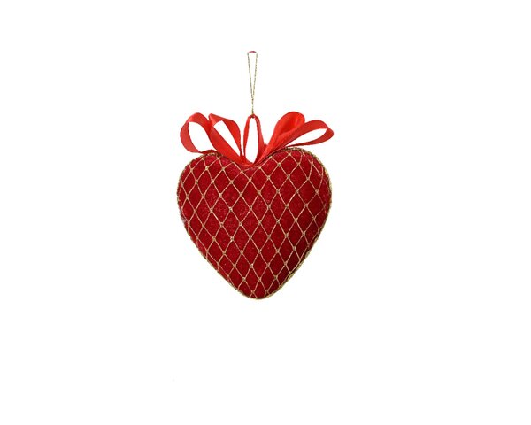 Figuur foam 8 cm kerstrood hart