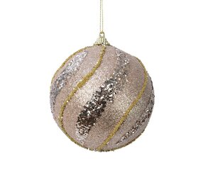 Foam kerstbal 8 cm lichtgoud