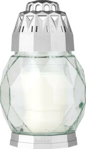 Herdenkingslicht Diamond transparant / zilver