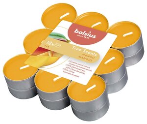 Bolsius geurtheelicht true scents mango 18 stuks
