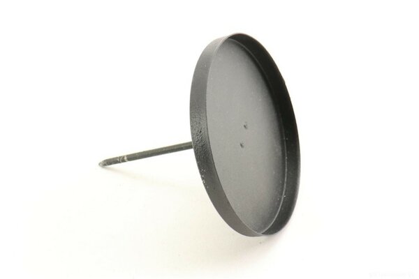 HBX Kaars houder zwart 11 cm 2 stuks