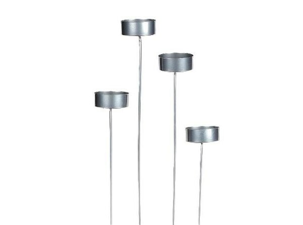 HBX Waxine houder steker zilver