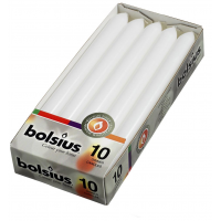 Bolsius huishoudkaars 10 stuks wit 23 cm - afbeelding 1