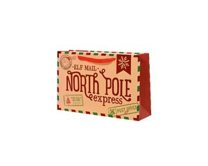 Kerst giftbag papier 38x10x24 cm Noth pole