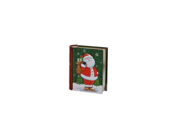 Kerst opberg blik 4x10x12 cm kerstman