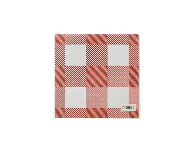 Kerst servetten papier 30 x 30 cm rood / wit