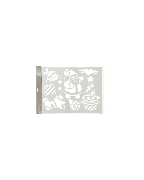 Kerst sjablonen kerstman met kerstboom 44 x 59 cm