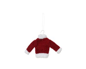 Kerst trui 18 cm rood/wit