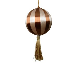 Kerstbal foam 10 cm pearl brown