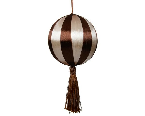 Kerstbal foam 8 cm pearl espresso