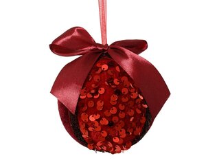 Kerstbal foam 8 cm rood