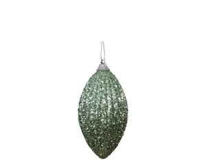 Kerstbal foam kegel 8 cm mintgroen
