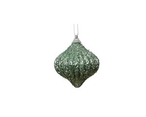 Kerstbal foam ui 8 cm mintgroen