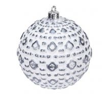 Kerstbal plastic 10 cm figuur