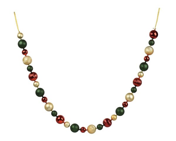 Kerstballen slinger 180 cm multi