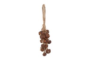 Kerstbelletjes falk 19 cm roest
