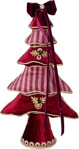 Kerstboom 40 cm burugundy
