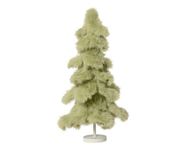 Kerstboom kunstbont 60 cm salie groen