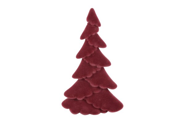 Kerstboom mea kunststof 24 cm bordeaux