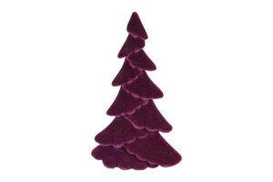 Kerstboom mea kunststof 24 cm paars