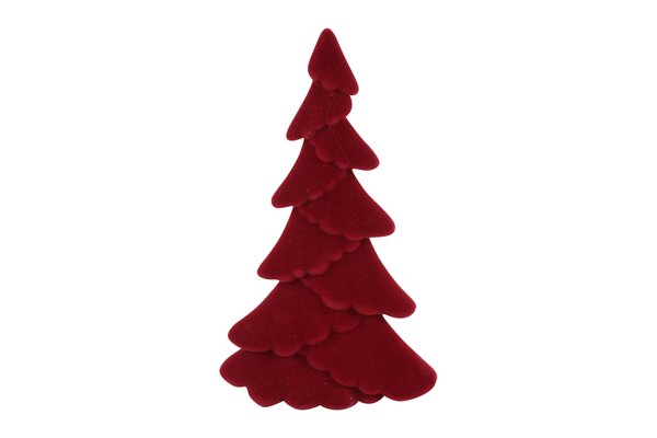 Kerstboom mea kunststof 24 cm rood