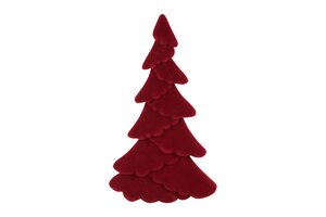 Kerstboom mea kunststof 24 cm rood