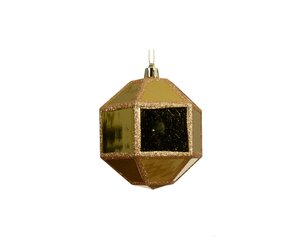 Kersthanger bal 11 cm goud