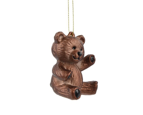 Kersthanger Beer bruin 7 cm