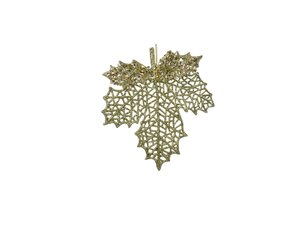 Kersthanger blad 14 cm pistache
