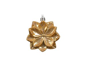 Kersthanger bloem 9 cm goud