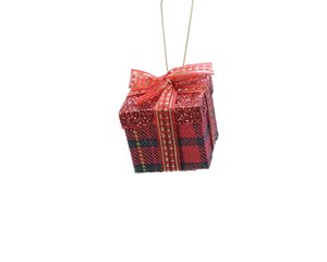 Kersthanger cadeaudoos vierkant