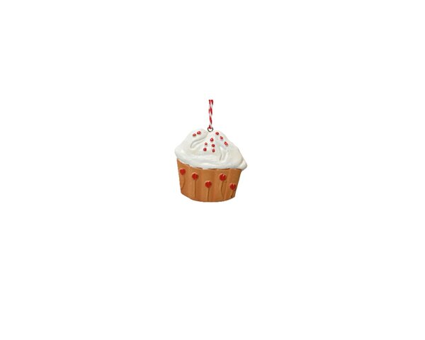 Kersthanger cup cake 6 cm