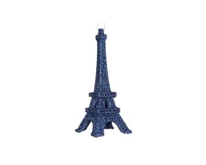 Kersthanger eiffeltoren 14,5 cm blauw