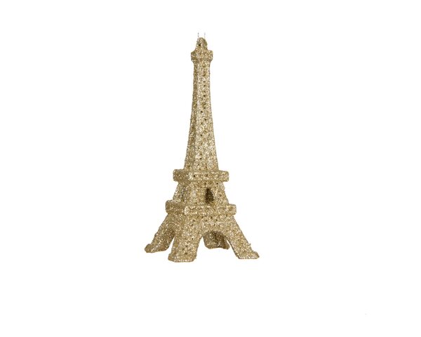 Kersthanger eiffeltoren 14,5 cm goud