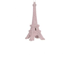 Kersthanger eiffeltoren 14,5 cm roze