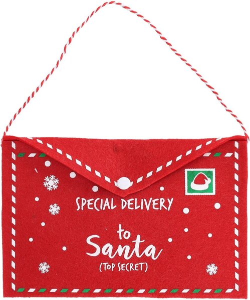 Kersthanger envelop kerstmuts 26 cm
