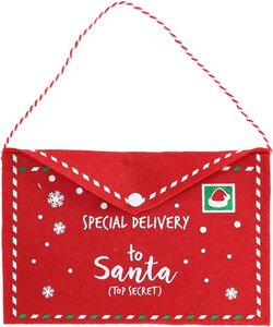 Kersthanger envelop kerstmuts 26 cm