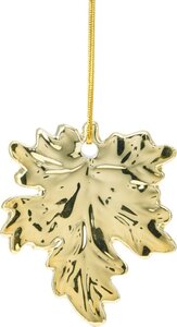 Kersthanger esoornblad 10 cm goud