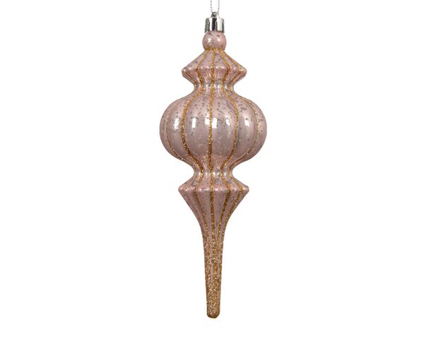 Kersthanger figuur 18 cm roze