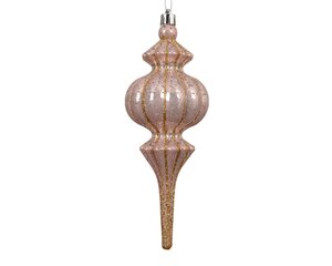 Kersthanger figuur 18 cm roze