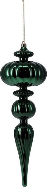 Kersthanger kunststof 31 cm bol groen