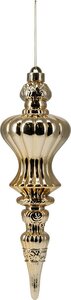 Kersthanger kunststof 31 cm goud