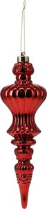 Kersthanger kunststof 31 cm rood